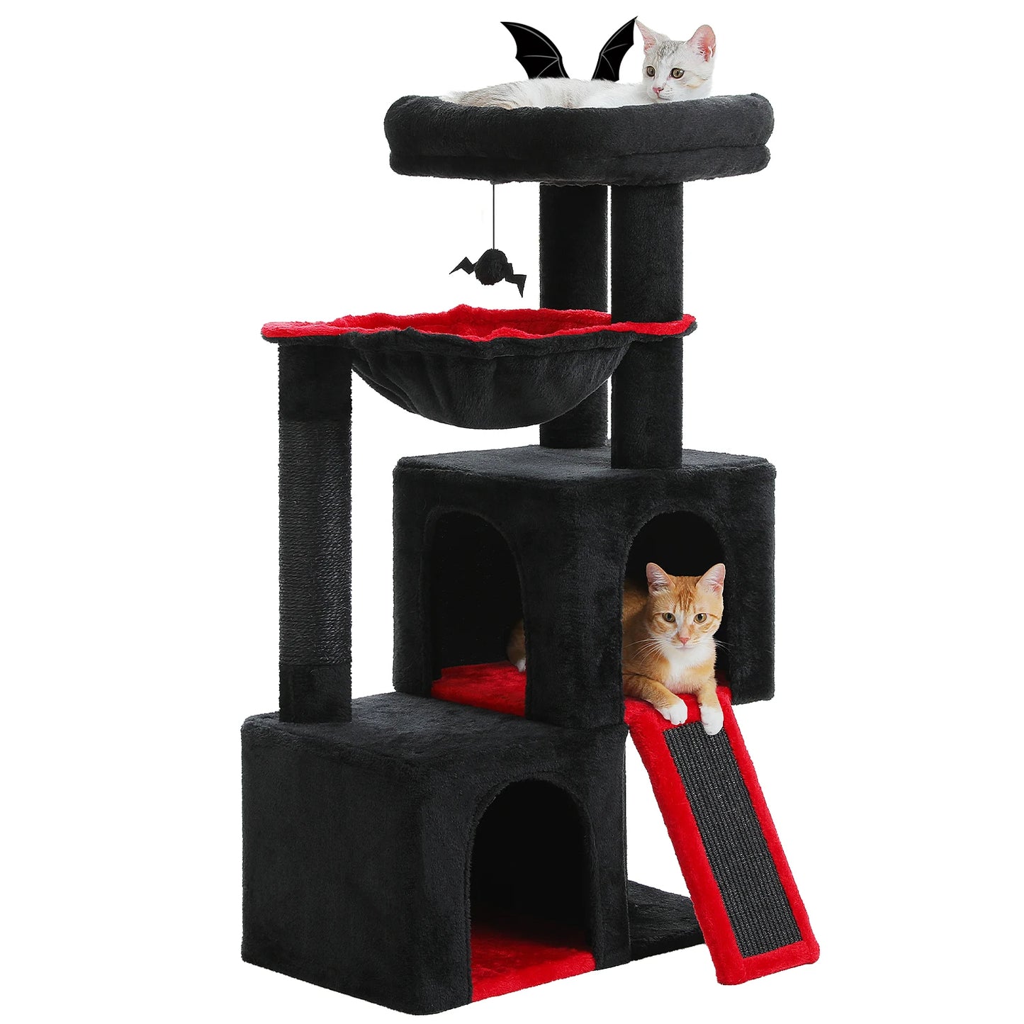 Arbre a chat avec condo panier et sisal noir
