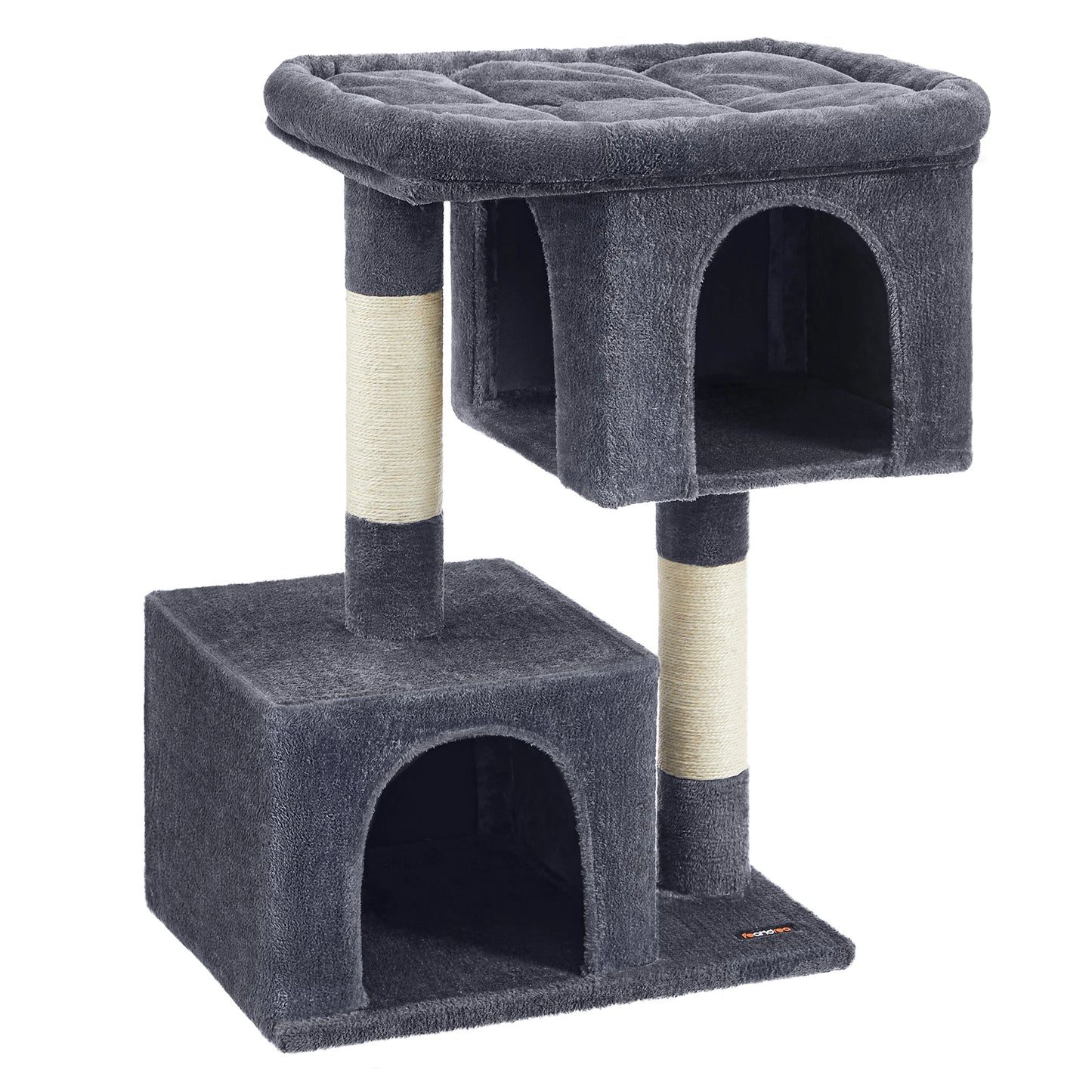 Arbre à chat maine coon condo large perchoir gris idéal