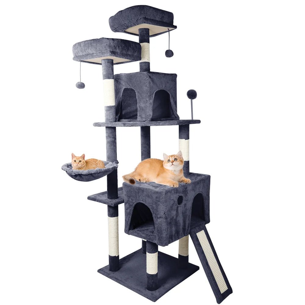 Arbre a chat avec tour d'escalade est un refuge pour votre animal d'amour