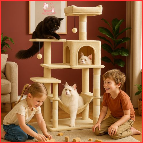 Arbre maine coon beige