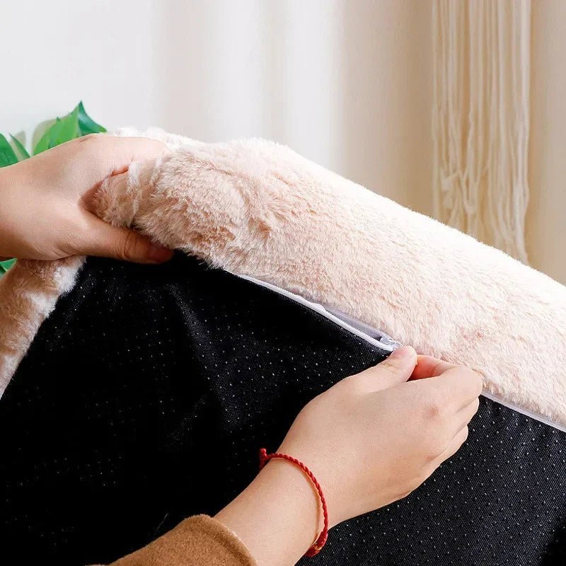 Canapé pour Chat couleur Kaki fermoir en dessous