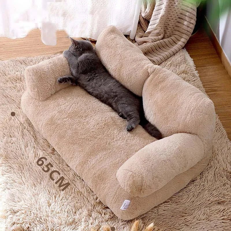 Canapé pour Chat couleur Kaki pour sommeil royal