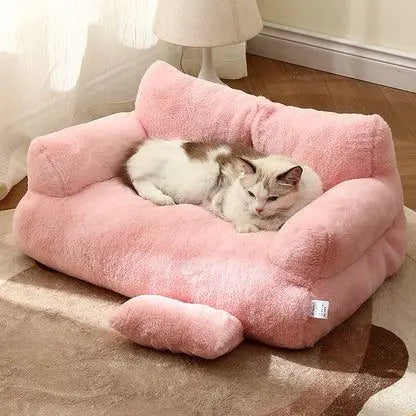 Canapé pour Chat	 couleur Rose pour détente royal