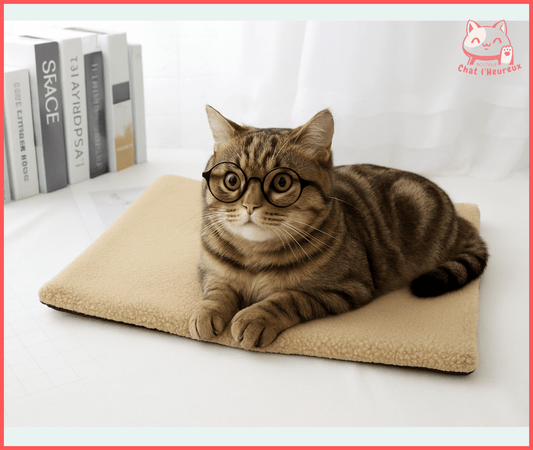 Coussin pour chat - toison agneaux - Boutique Chat l'Heureux