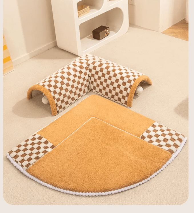 Coussin pour chat tunnel assemblage
