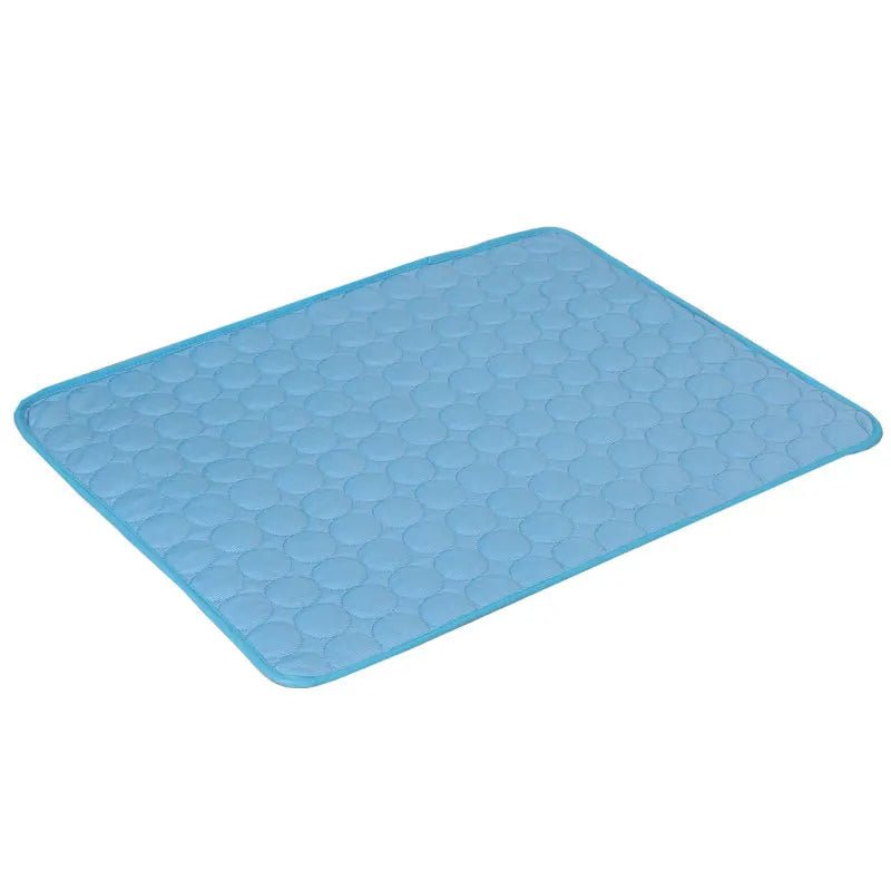 Coussin tapis pour chat rafraichissant bleu