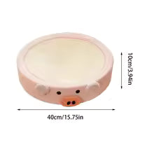 Griffoir pour chat avec gratte - roche rond dimension 40 cm par 10 cm
