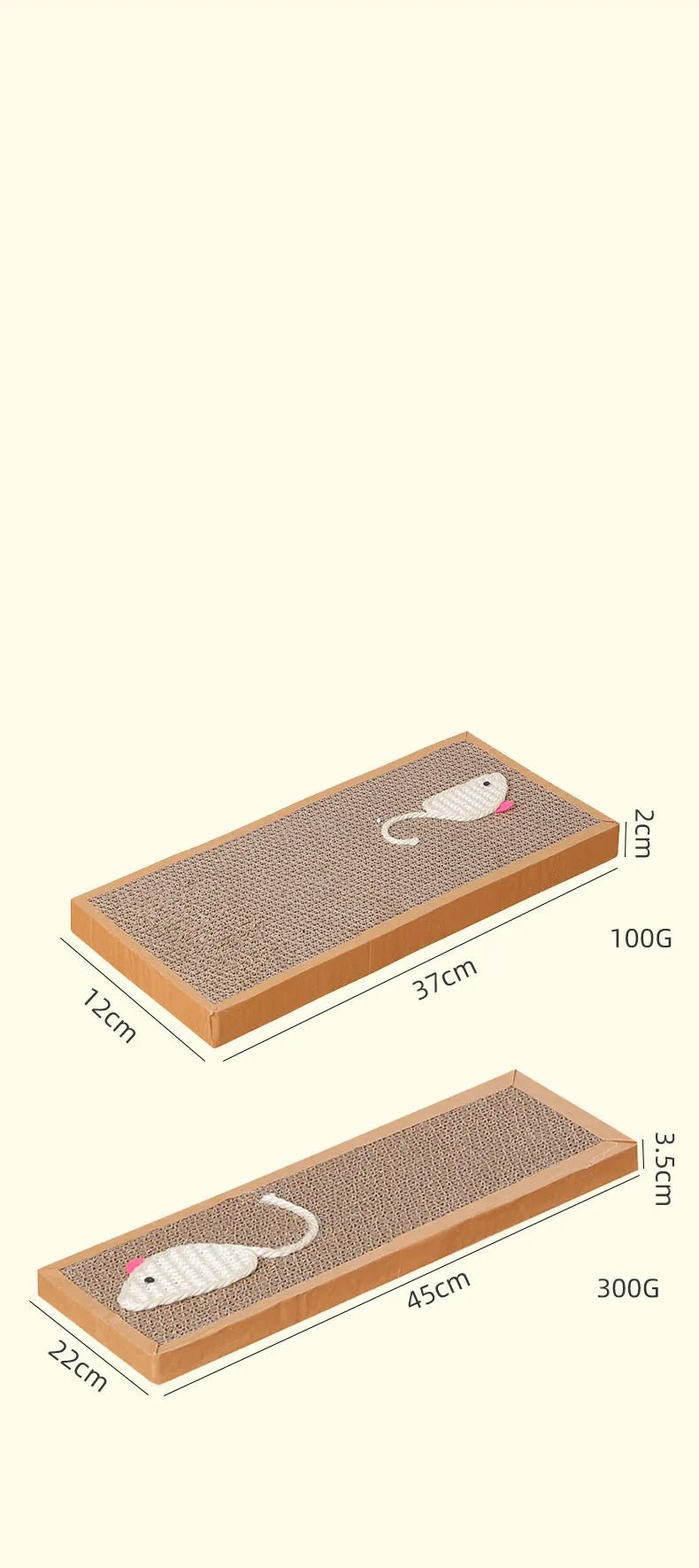 Griffoir pour chat en planche deux dimension