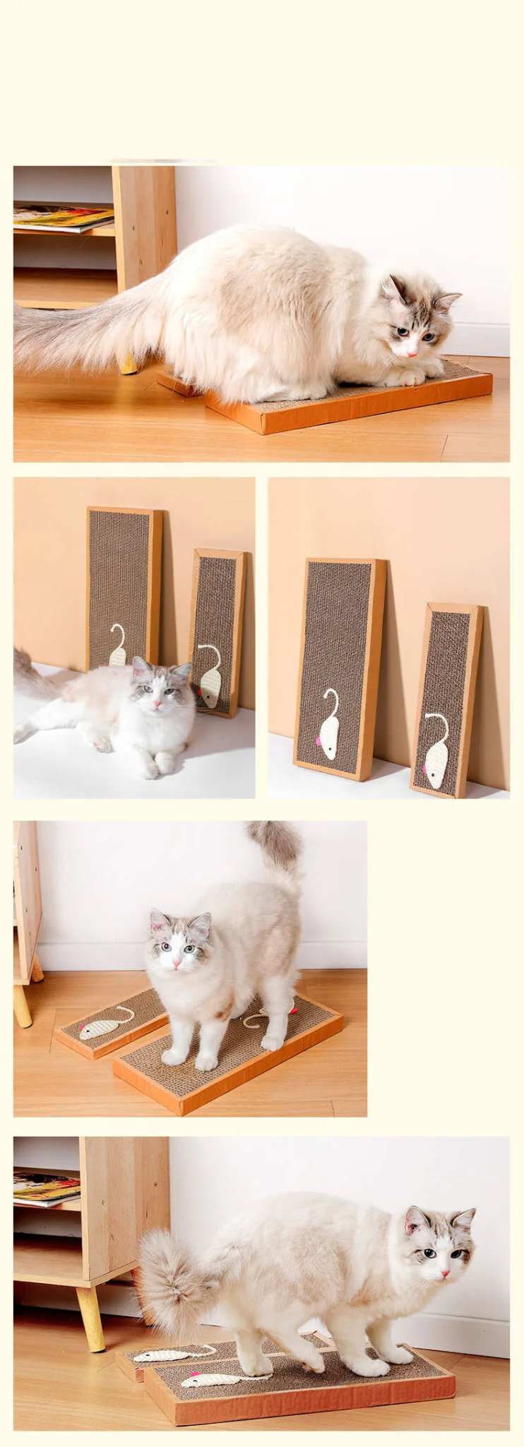 Griffoir pour chat en planche pour mur ou plancher