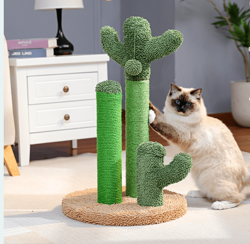 Griffoir pour chat - trois poteaux - Boutique Chat l'Heureux