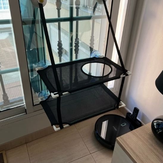 Hamac pour chat fenĂȘtre avec ventouse couleur noir