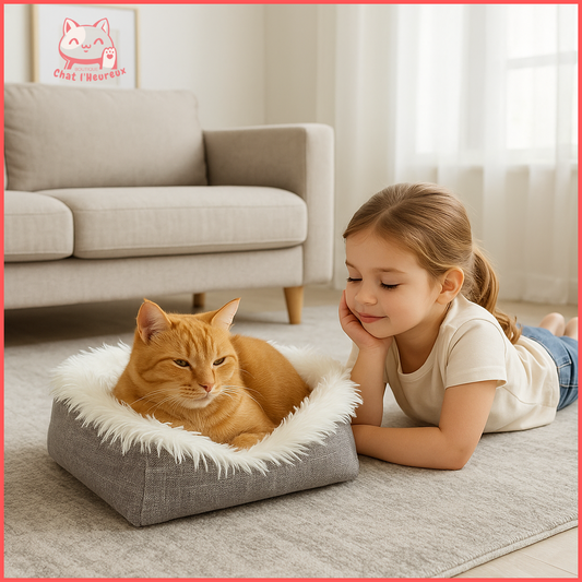 Coussin pour Chat - deux-en-un - moelleux