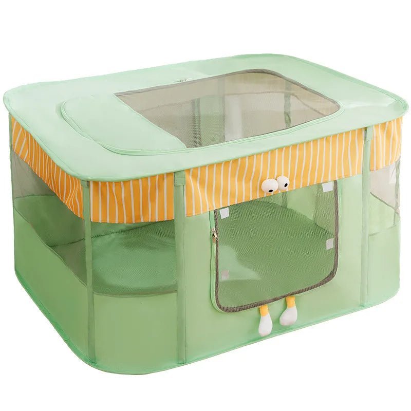 Maison pour chat salle de jeu verte polyvalente