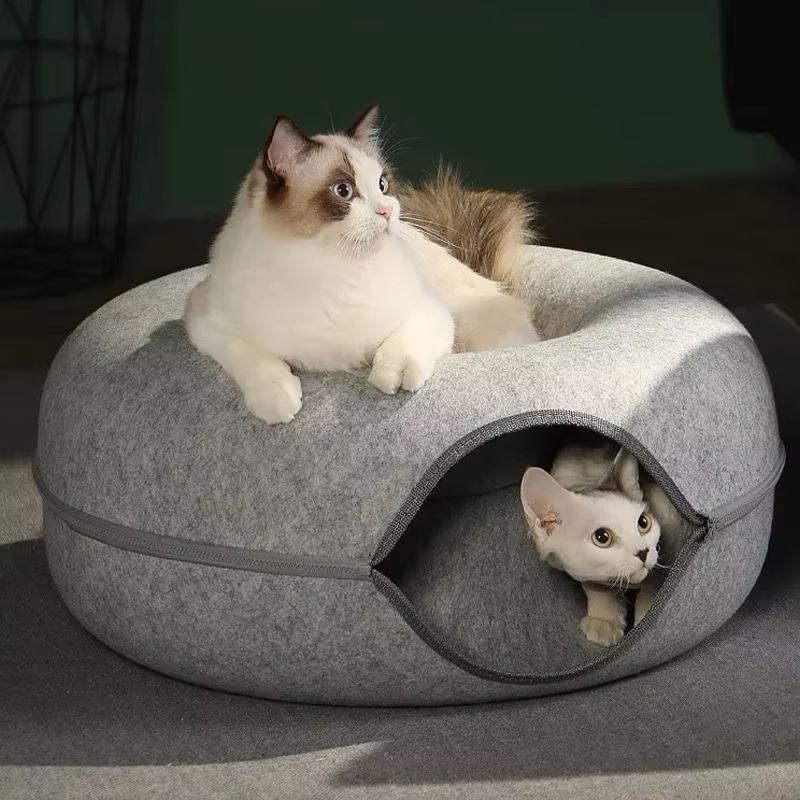 Lit pour Chat - ChatCondo™ Argent pour surveiller