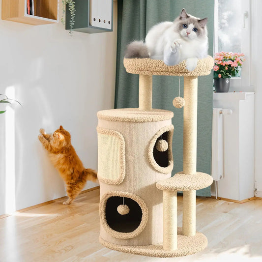 Arbre a chat beige design condo cool