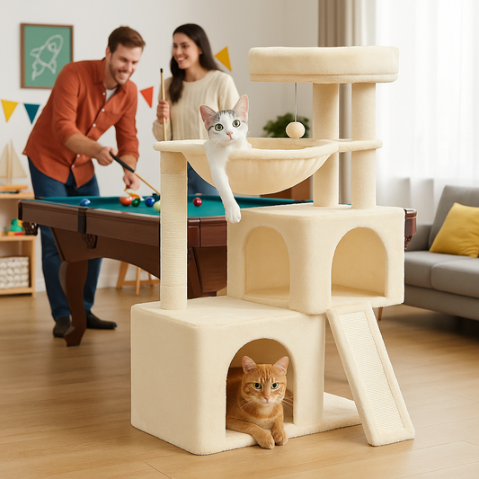Arbre a chat avec condo panier et sisal