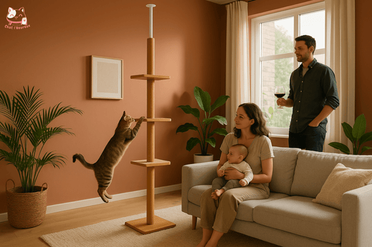 Arbre a chat Hauteur ajustable couleur Bronze 
