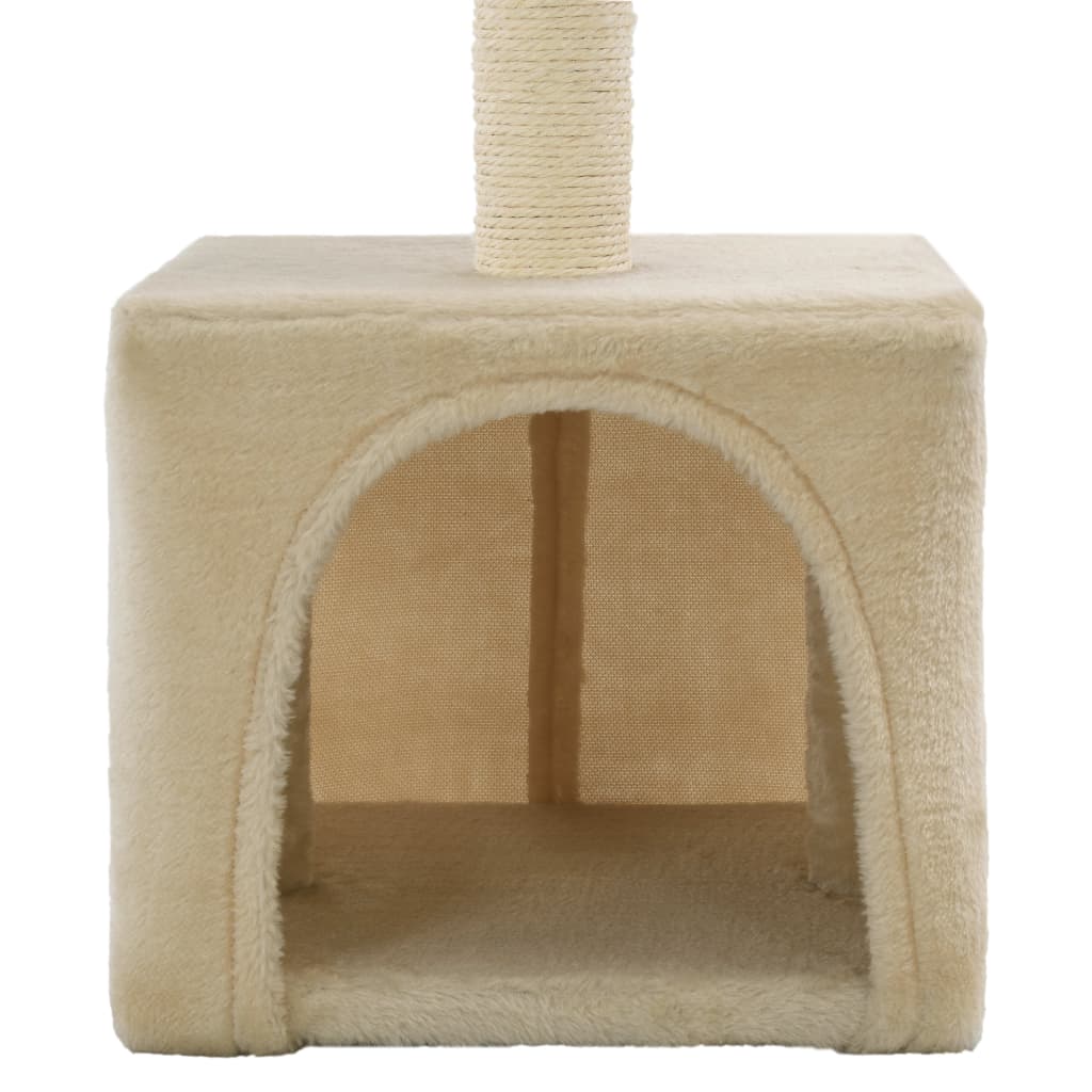 Arbre à chat maine coon beige avec condo 