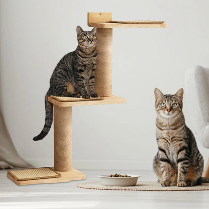 Arbre a chat muraux en bois adorable