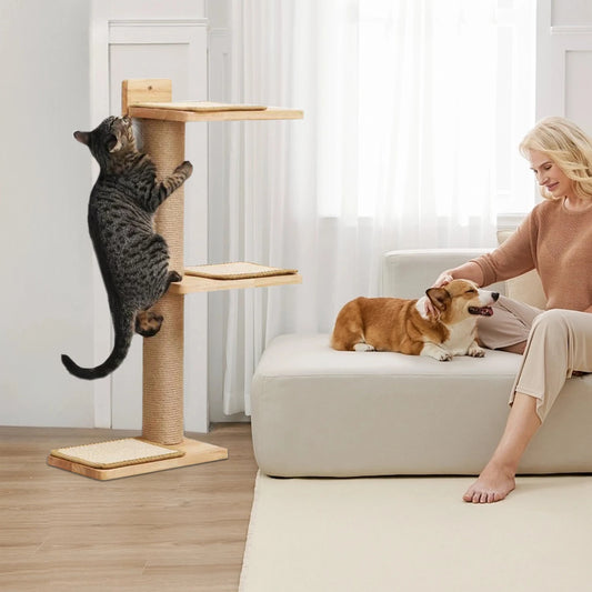 Arbre a chat muraux en bois