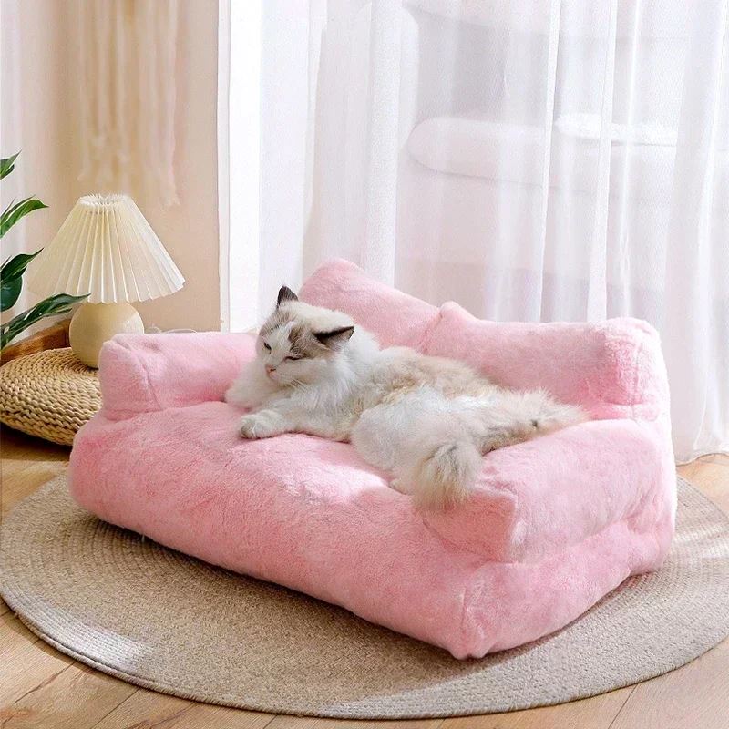Canapé pour Chat	 couleur Rose pour relaxation
