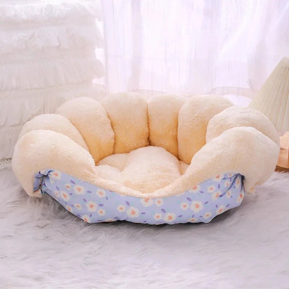 Canapé pour chat rétractable en bleu