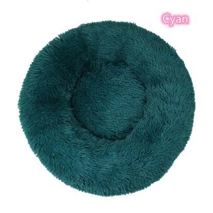 Coussin pour chat moelleux enveloppant couleur bleu vert douillet