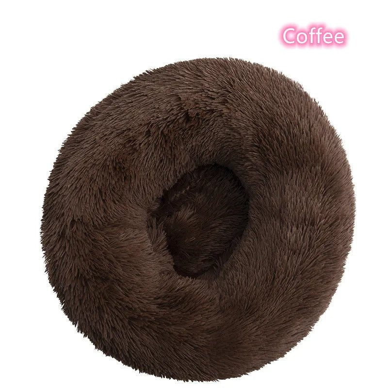 Coussin pour chat moelleux enveloppant couleur café douillet