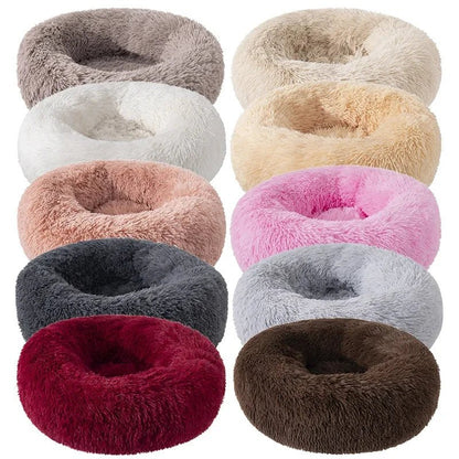 Coussin pour chat moelleux enveloppant toutes couleurs