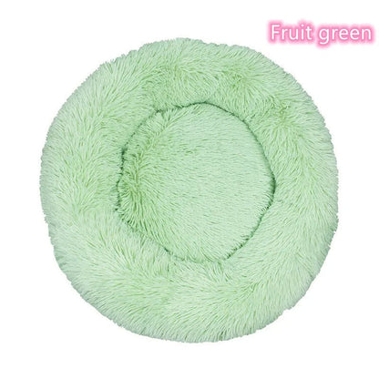 Coussin lit pour chat vert fruit douillet