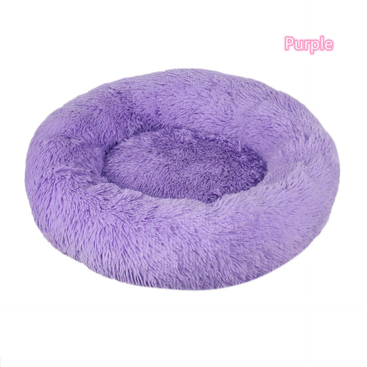 Coussin pour chat moelleux enveloppant couleur violet douillet