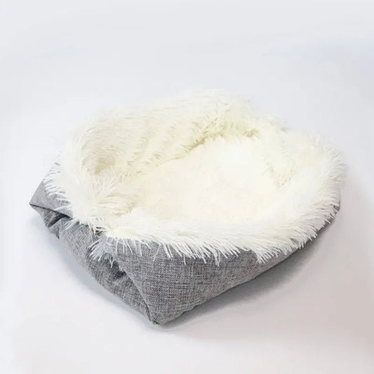 Coussin pour chat 2-en-1 blanc