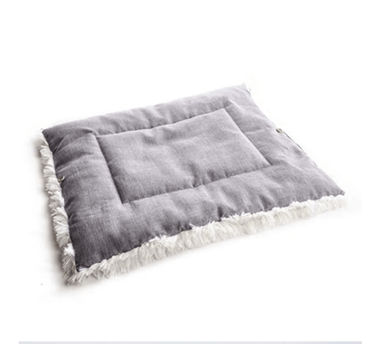 Coussin pour chat 2-en-1 gris dessous