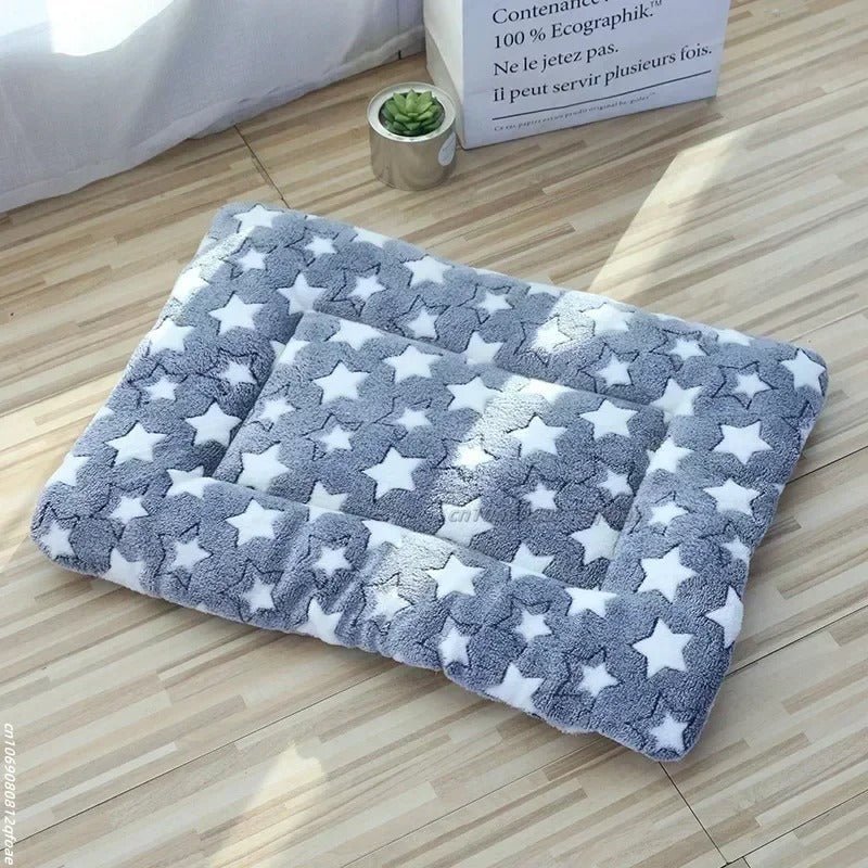 Coussin pour chat bleu à motif d'étoile