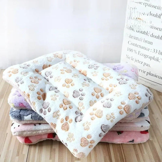 Coussin pour chat douce peluche à motifs
