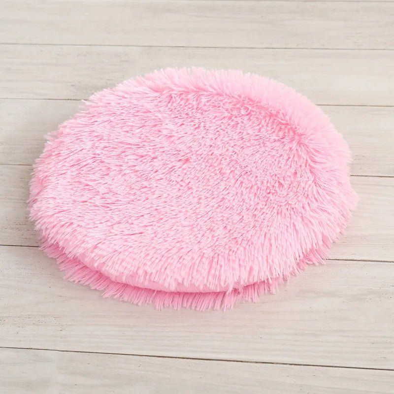 Coussin pour chat rond rose
