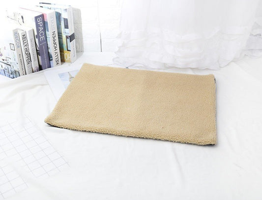 Coussin pour chat toison agneaux beige