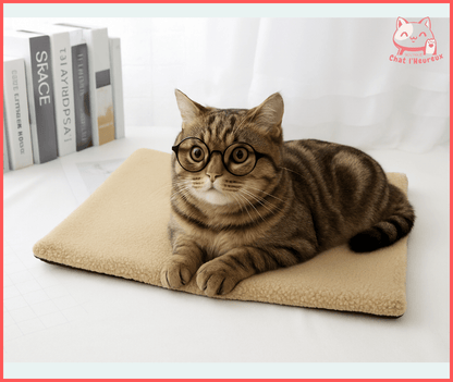 Coussin pour chat - toison agneaux - Boutique Chat l'Heureux