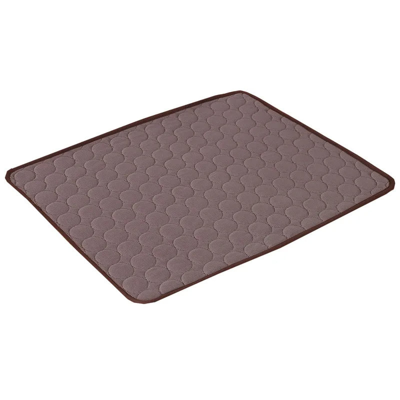Coussin tapis pour chat rafraichissant brun