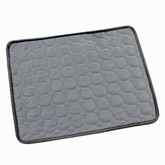 Coussin tapis pour chat rafraichissant gris