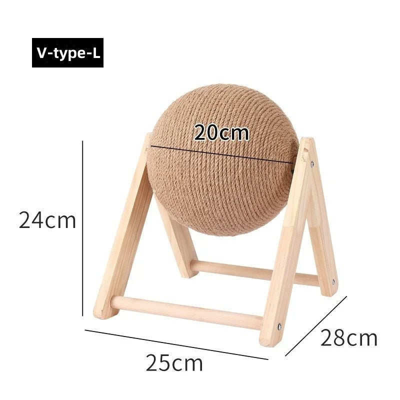 Griffoir à chat boule rotative Grandeur de 25 cm par 28 cm par 24 cm