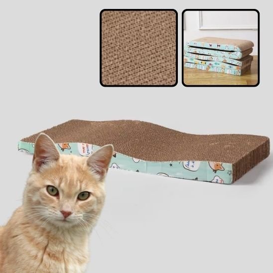 Griffoir à chat planche brun