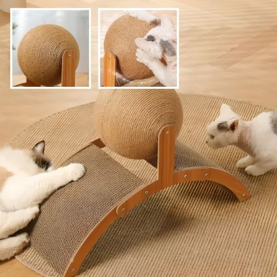 Griffoir pour chat en bois