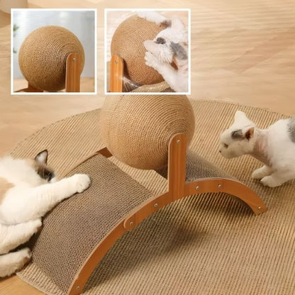 Griffoir pour chat en bois