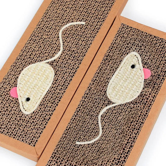 Griffoir pour chat avec motif de souris