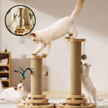 Griffoir pour chat plateau tournant en deux grandeurs