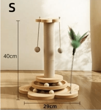 Griffoir pour chat plateau tournant dimension de 29 cm par 40 cm