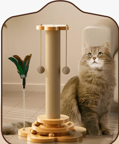Griffoir pour chat plateau tournant pour santé mentale