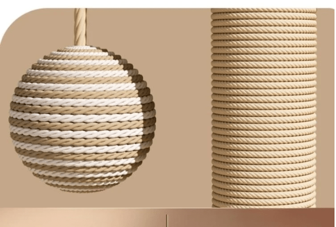 Griffoir pour chat plateau tournant sisal