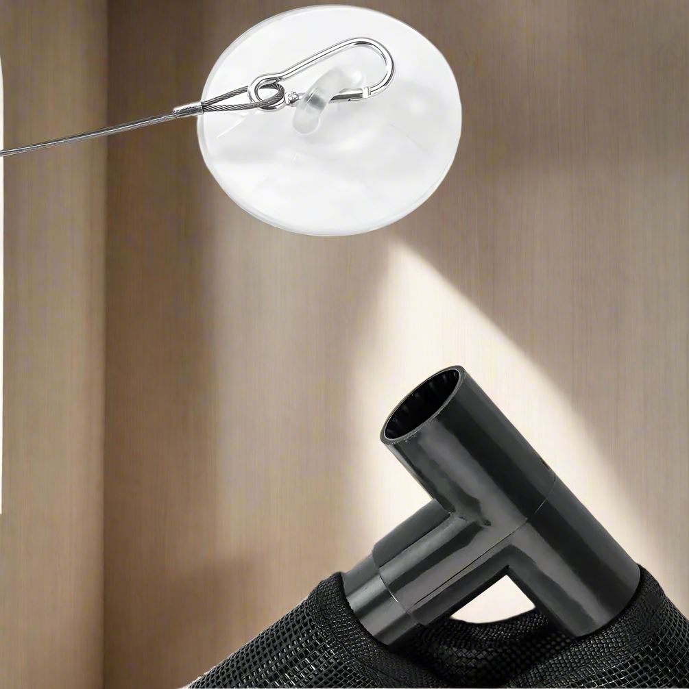 Hamac pour chat dans fenêtre avec ventouse et corde setup